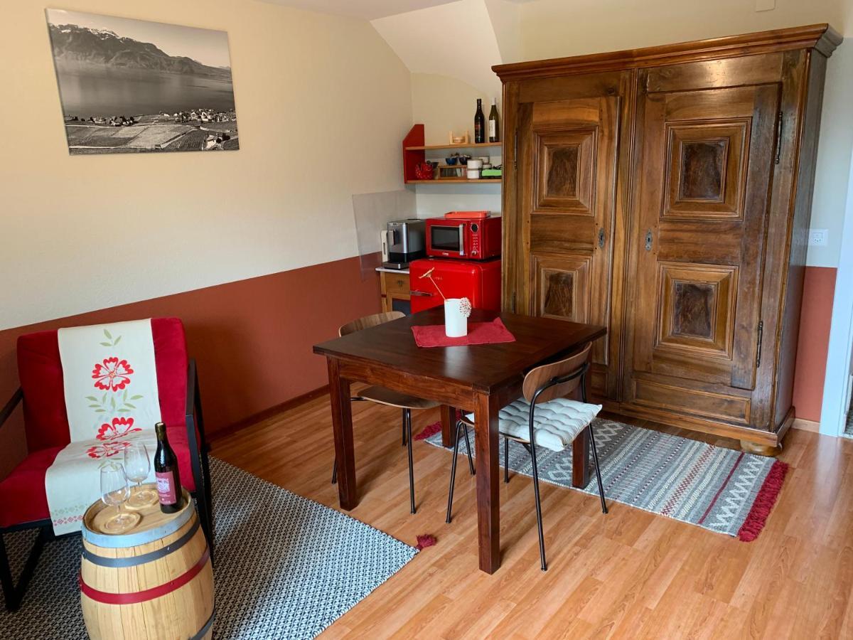 La Gremillette Gourmande Lavaux Apartment Rivaz Екстериор снимка